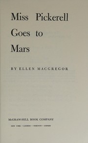 Cover of Miss Pickerell Goes to Mars